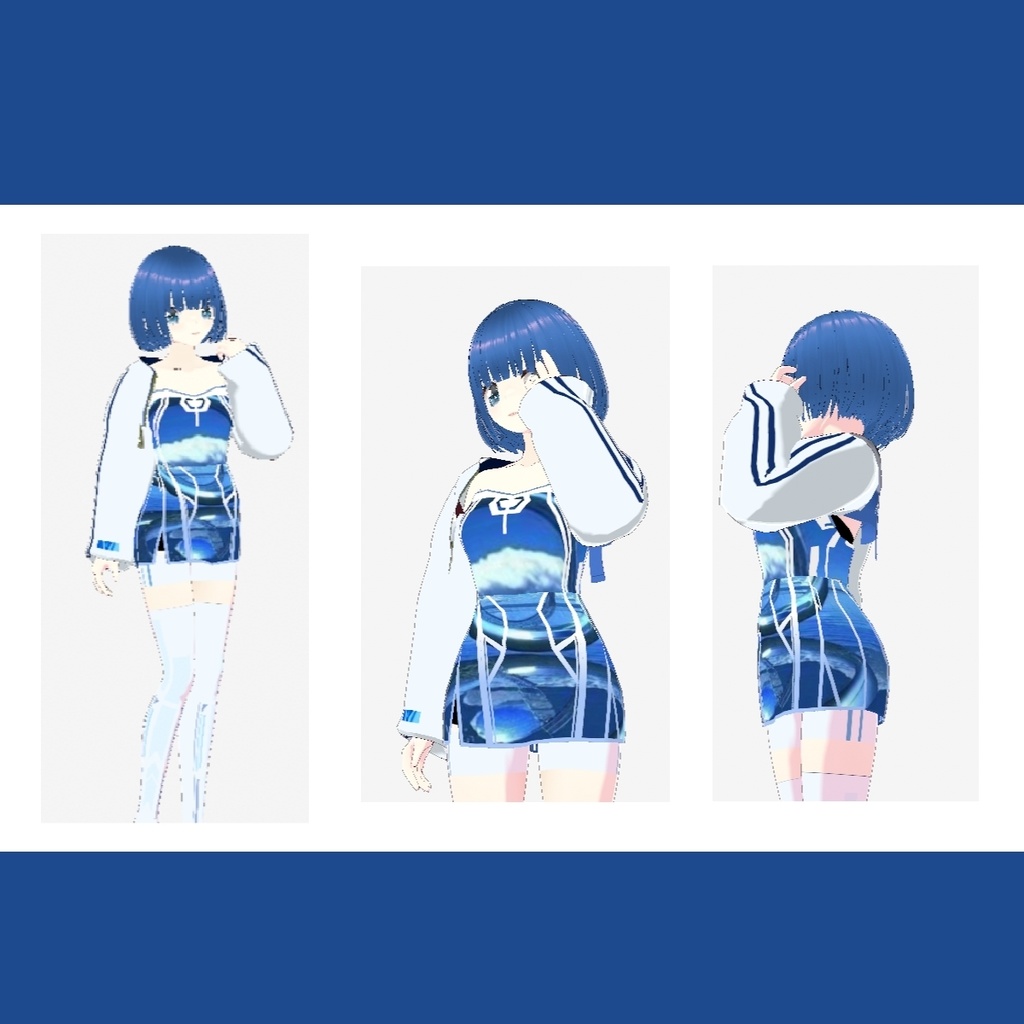 Y2K ワンピース+ジャケット+靴下