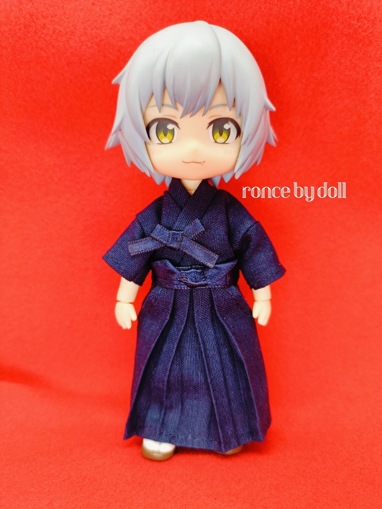 【受注】ねんどろいどどーるボディ 剣道着(紺×紺)竹刀セット