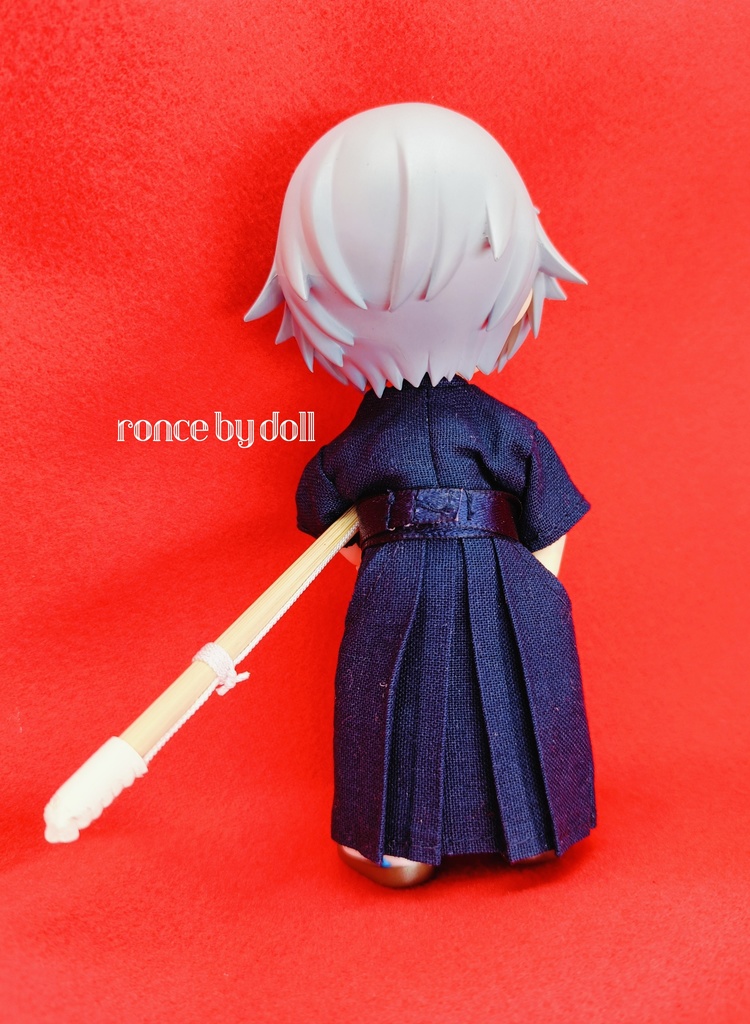 【受注】ねんどろいどどーるボディ 剣道着(紺×紺)竹刀セット