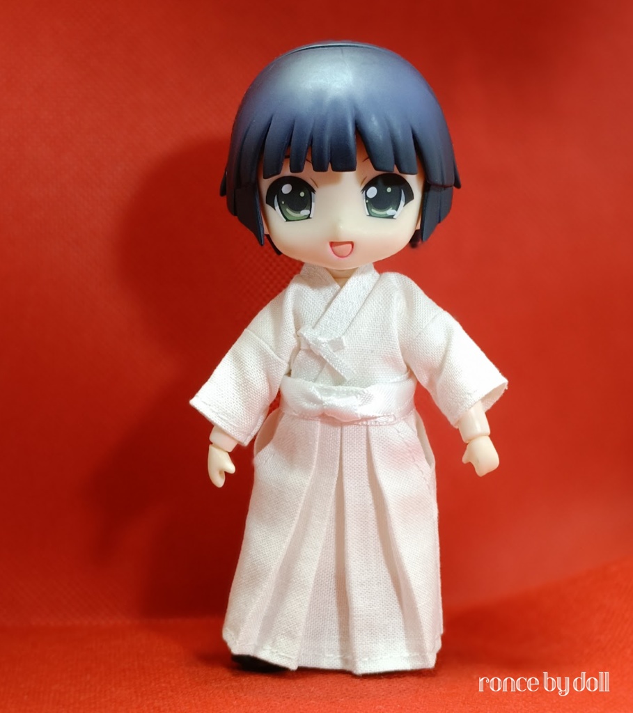 【受注】ねんどろいどどーるボディ 剣道着(白×白)竹刀セット