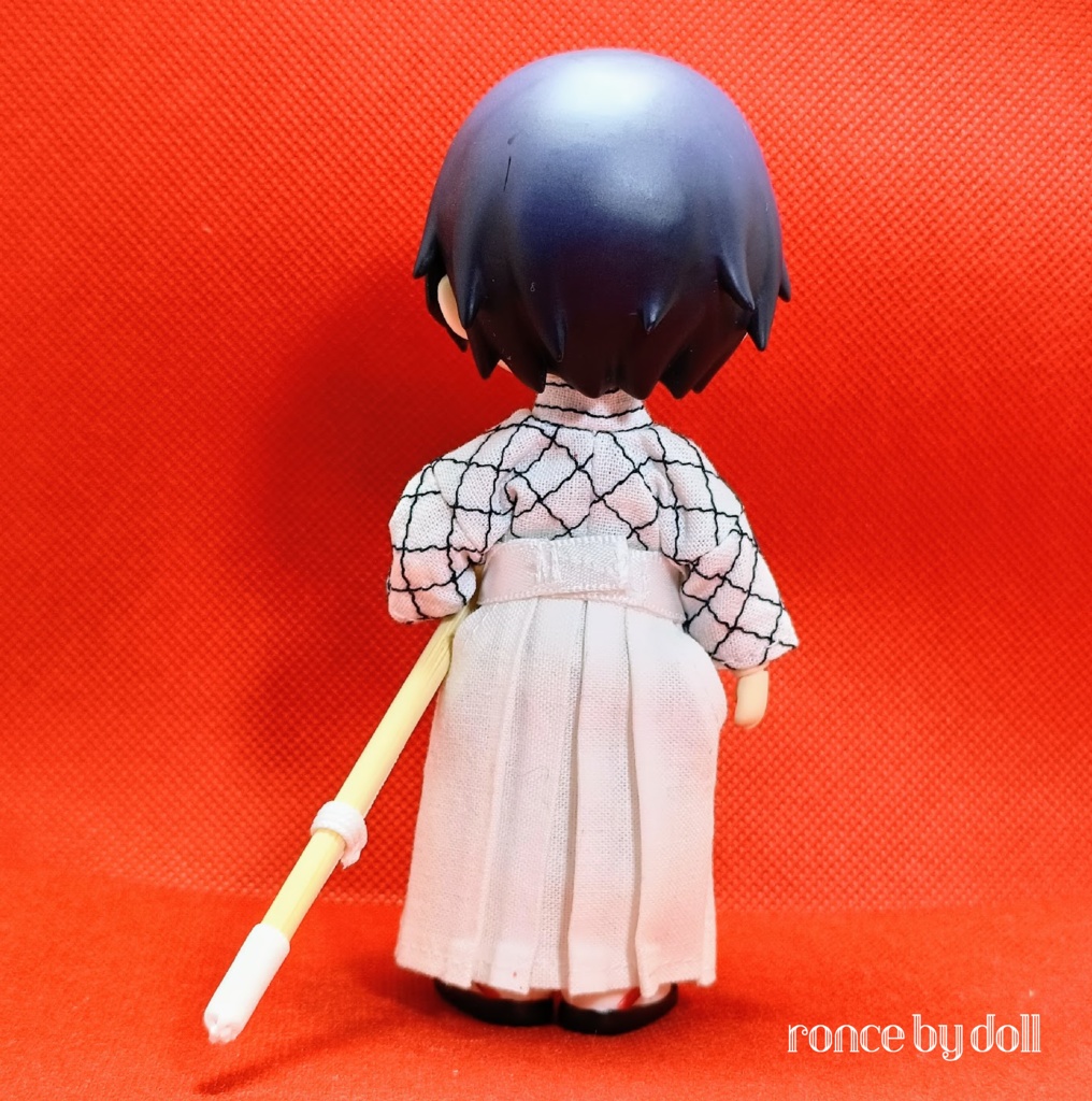 【受注】ねんどろいどどーるボディ 剣道着(柄×白)竹刀セット