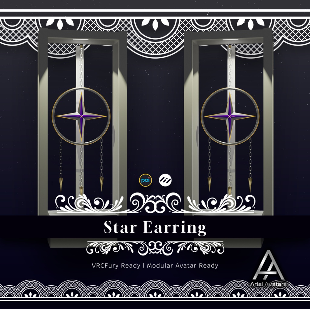 スターイヤリング | Star Earring