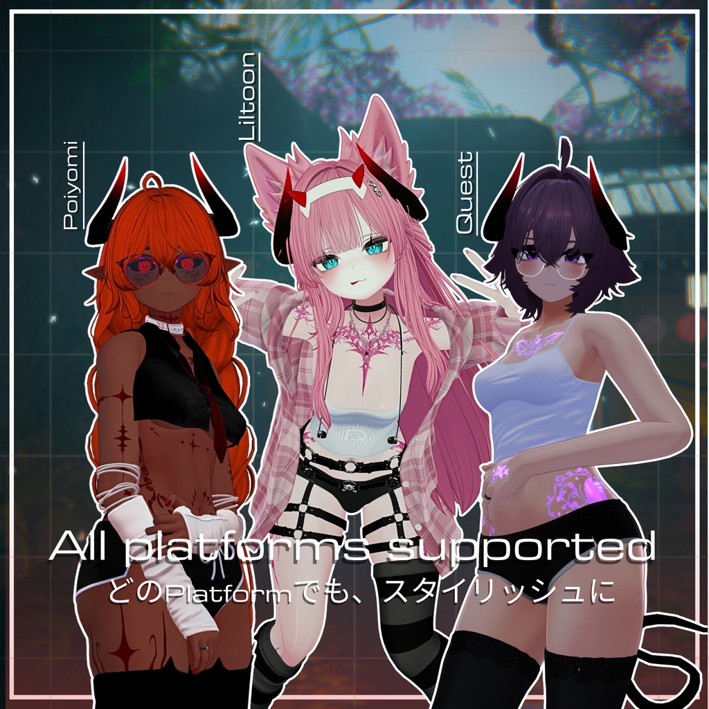 【小物 Asset 】悪魔のセット |【Demon Set】