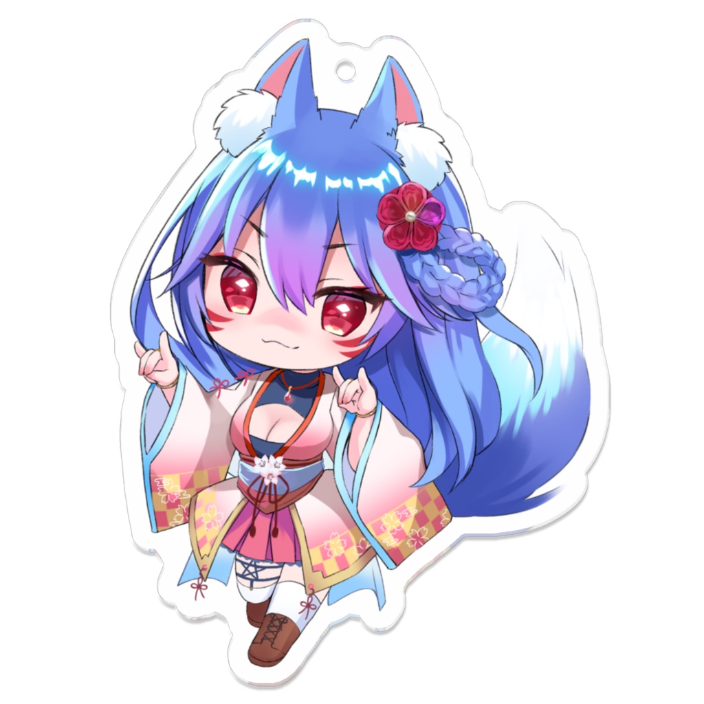 叶狐 アクリルキーホルダー