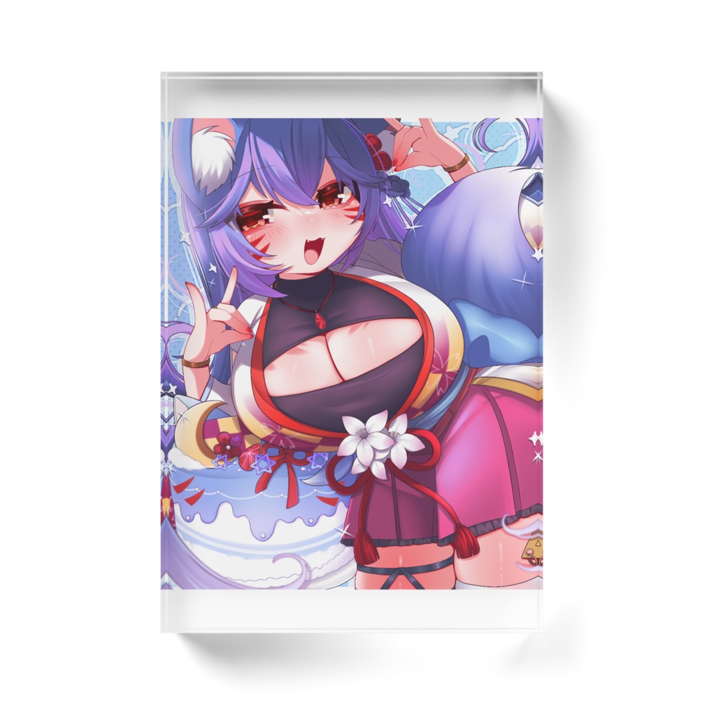 バースデーイラスト アクリルブロック