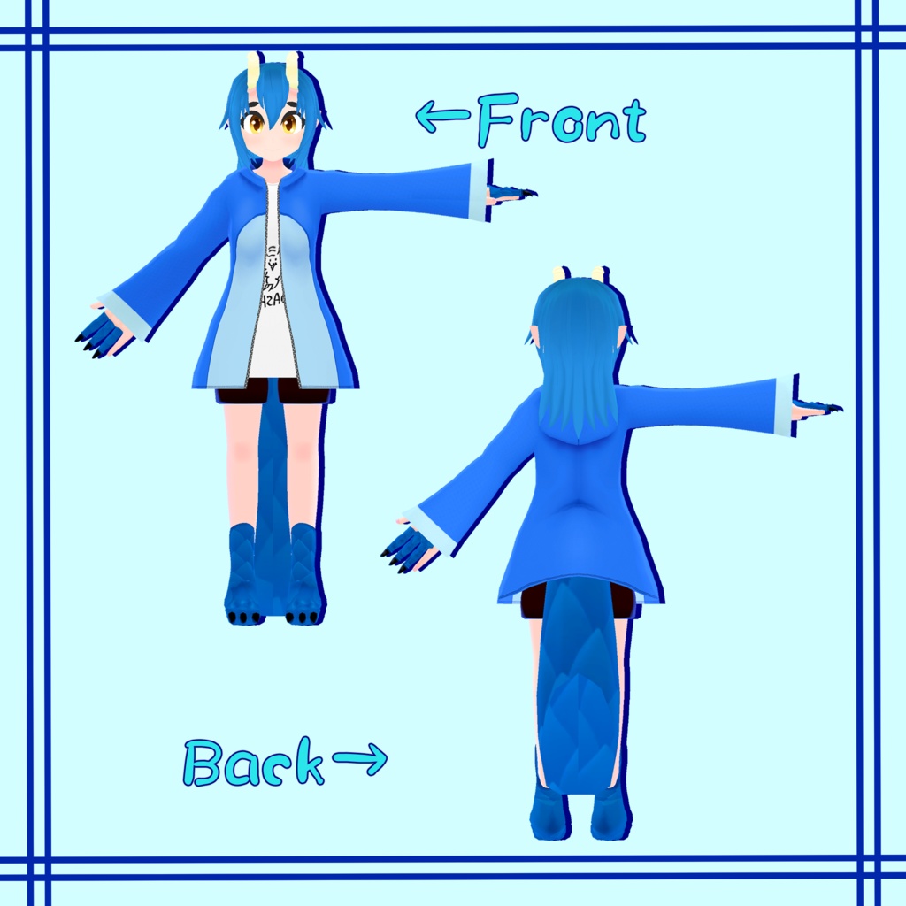 【オリジナル3Dモデル】ロク