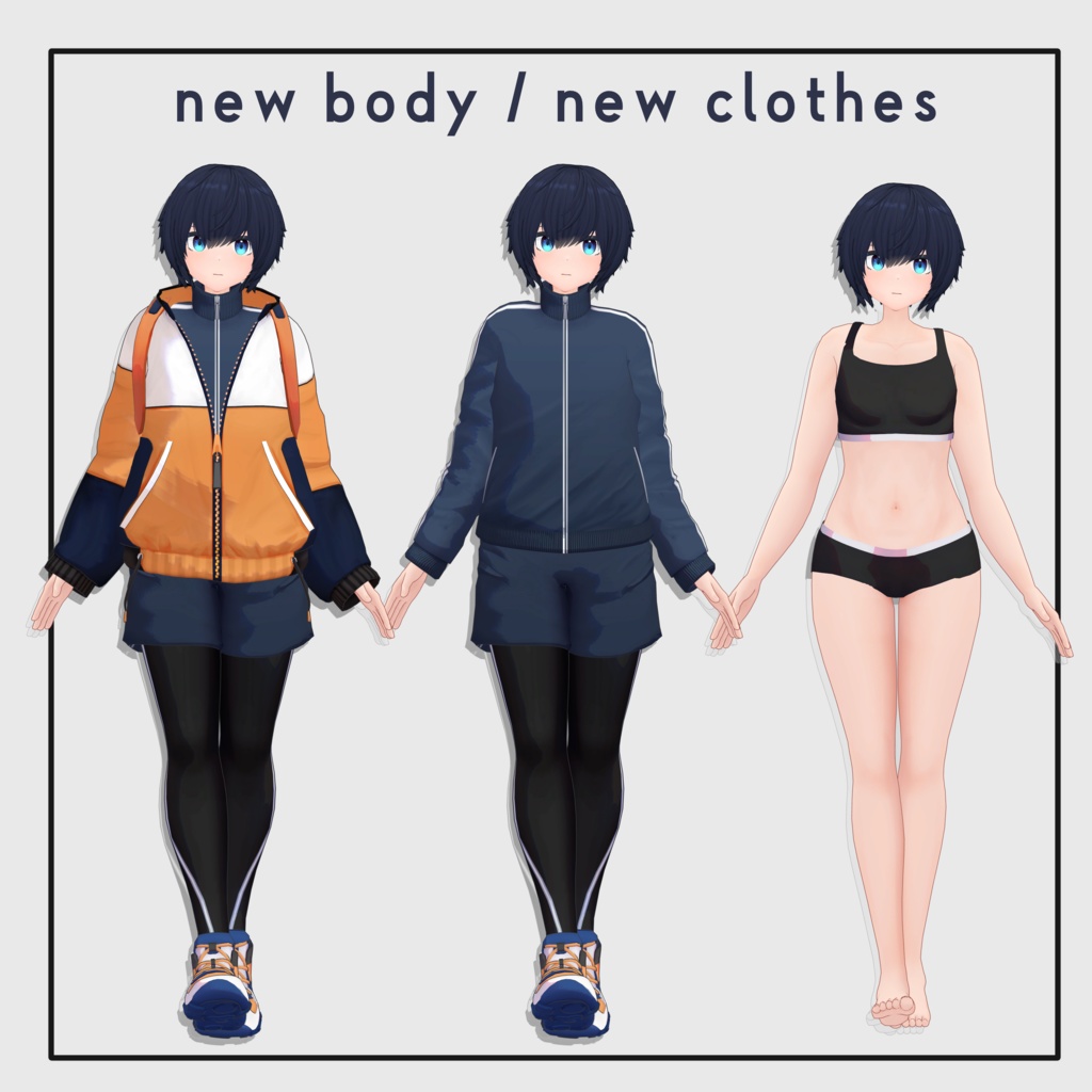 【オリジナル3Dモデル】タビ-tabi-