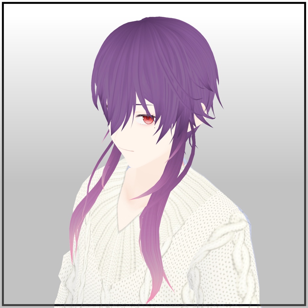 作った髪型#1【VRoid用ヘアプリセット】