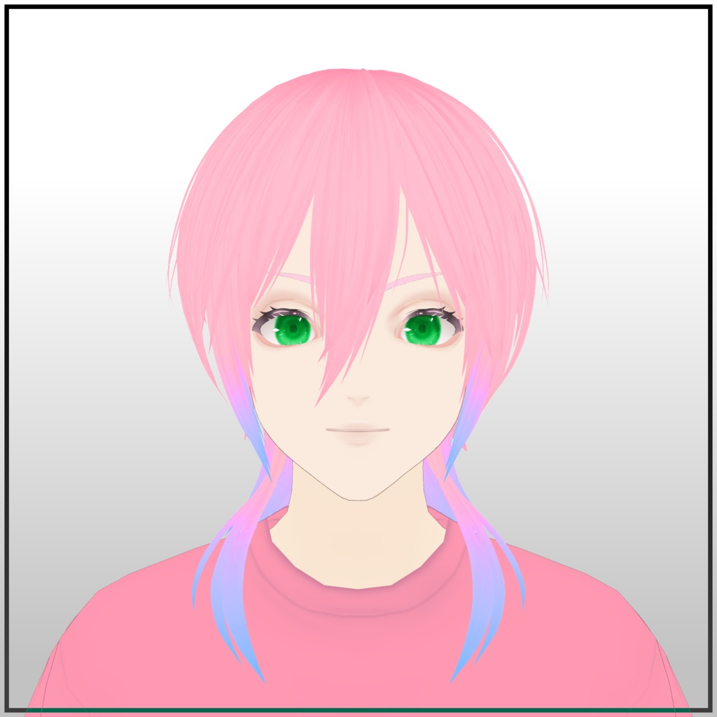 作った髪型＃２【VRoid用ヘアプリセット】