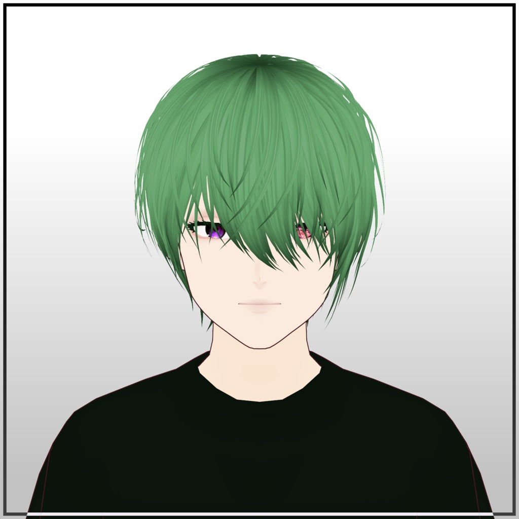作った髪型＃３【VRoid用ヘアプリセット】