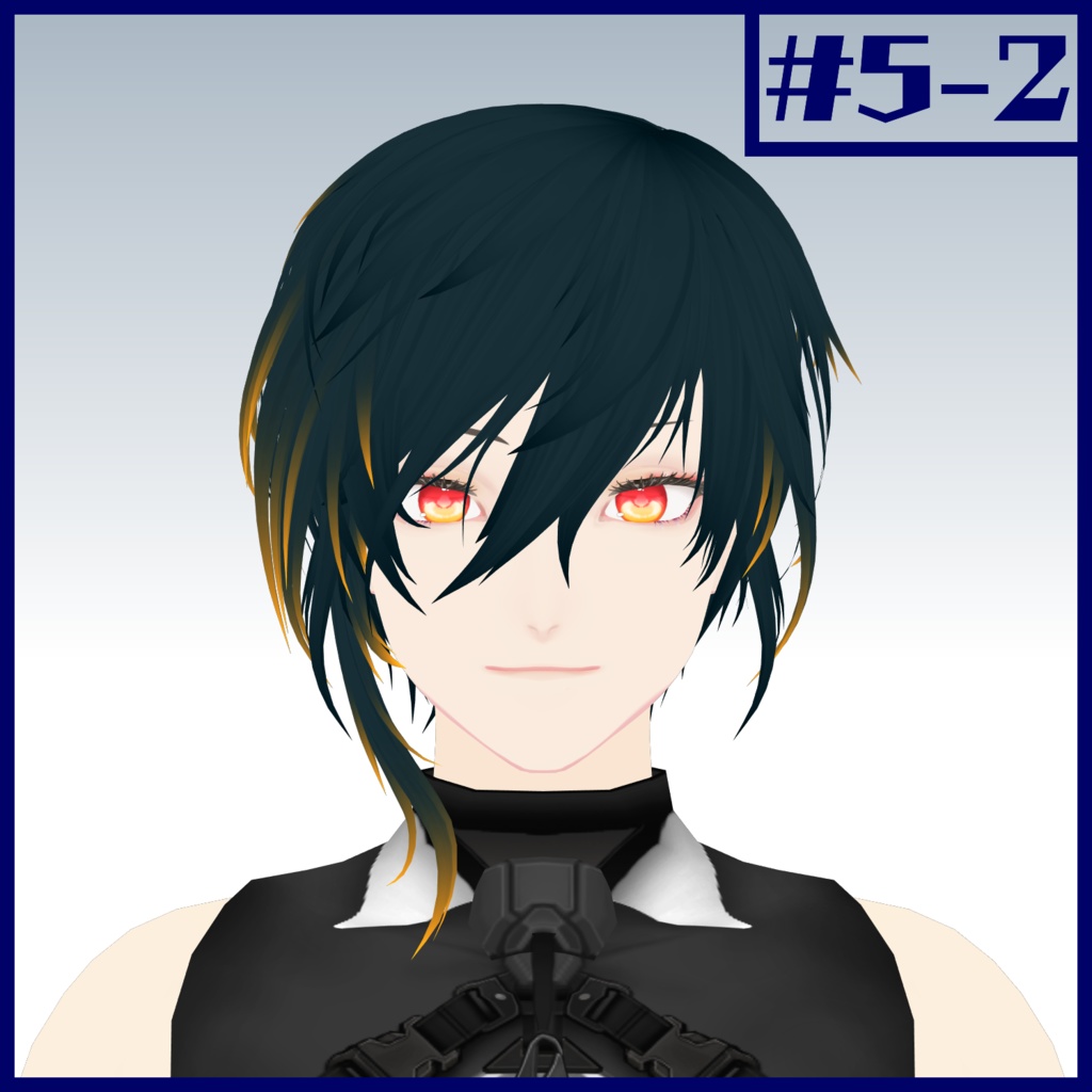 作った髪型#5【VRoid用ヘアプリセット】