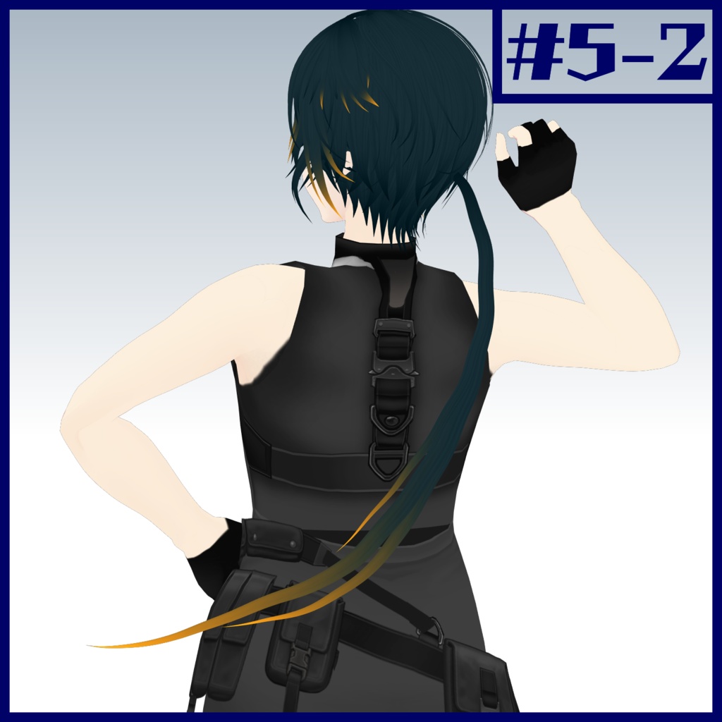 作った髪型#5【VRoid用ヘアプリセット】