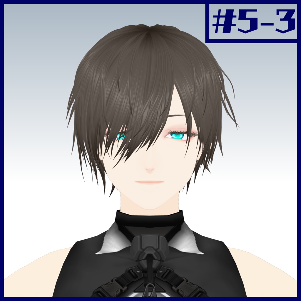 作った髪型#5【VRoid用ヘアプリセット】