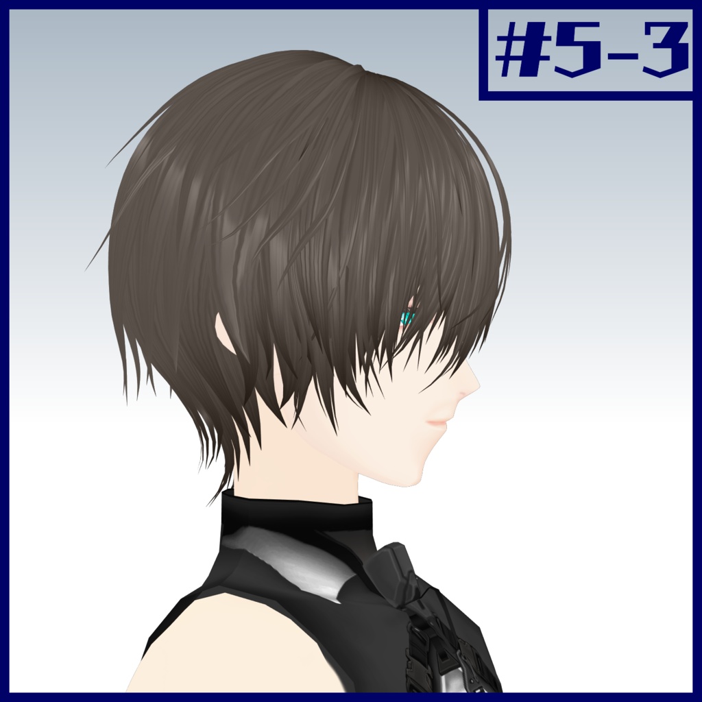 作った髪型#5【VRoid用ヘアプリセット】