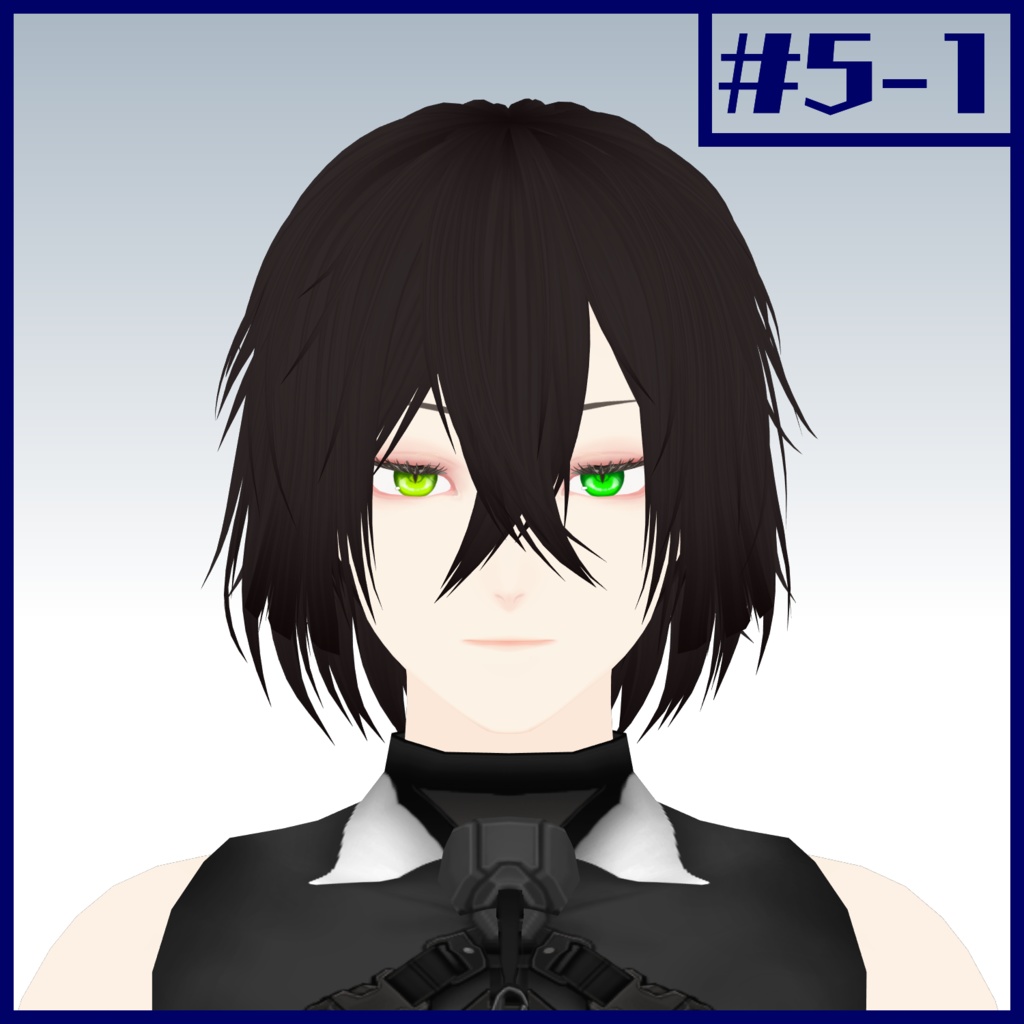 作った髪型#5【VRoid用ヘアプリセット】