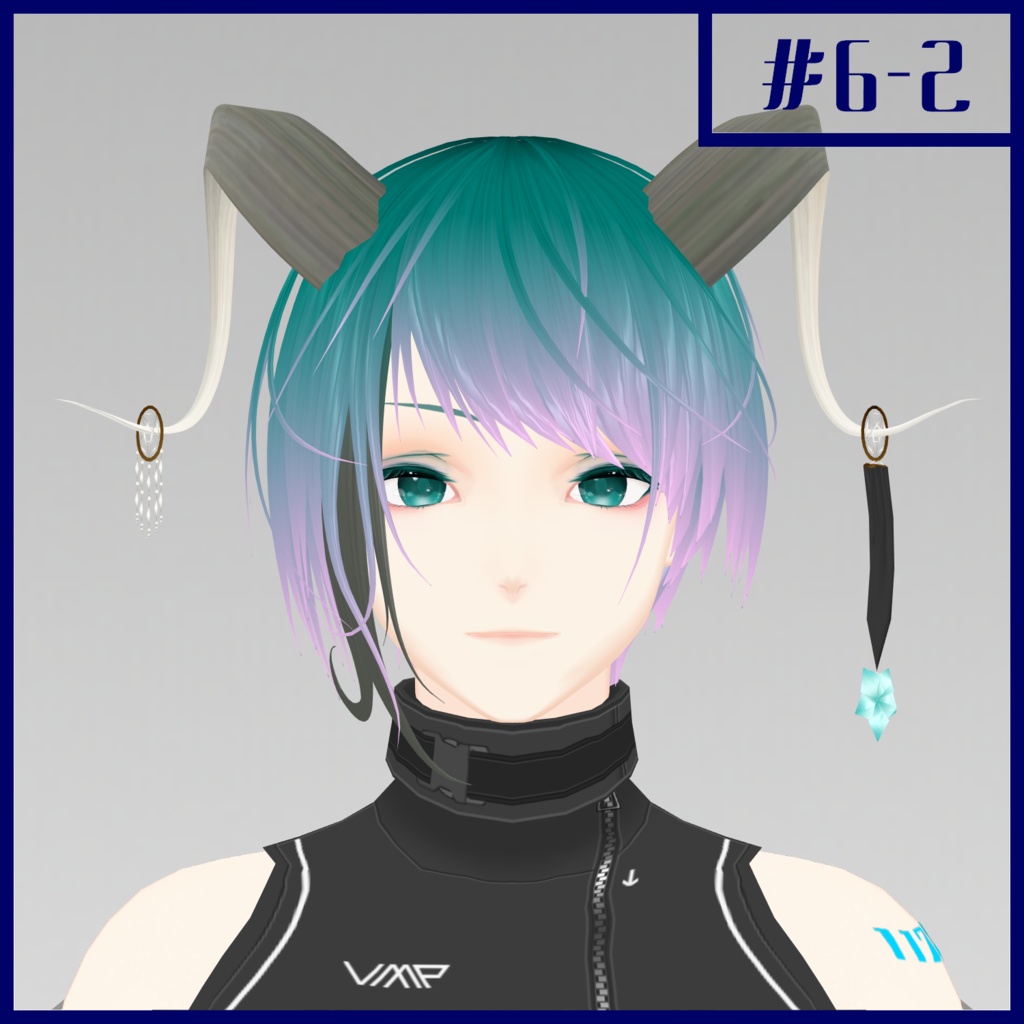 作った髪型#6【VRoid用ヘアプリセット】