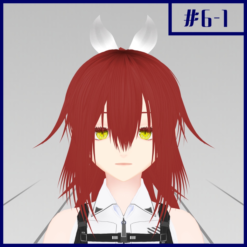 作った髪型#6【VRoid用ヘアプリセット】