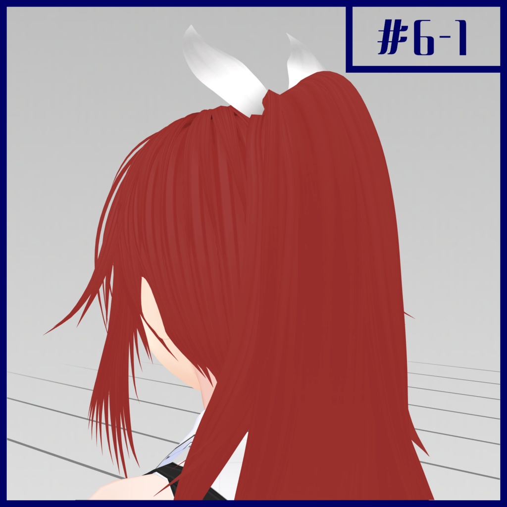 作った髪型#6【VRoid用ヘアプリセット】