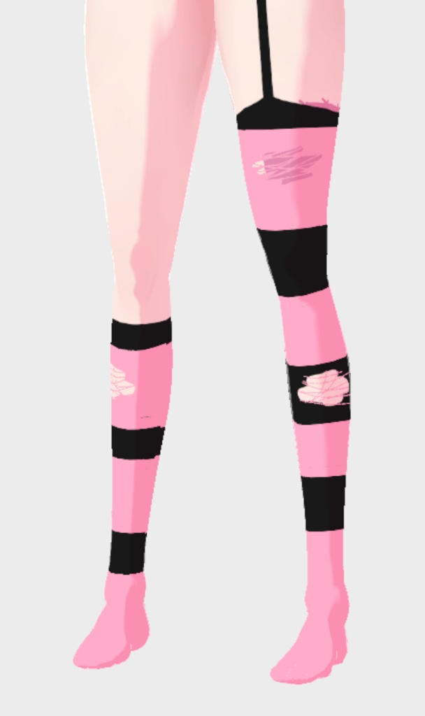 [Vroid] Free black/pink socks!