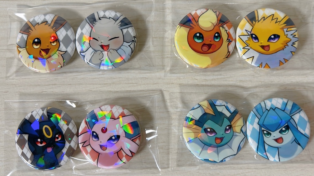 【新春けもケット12】缶バッジセット