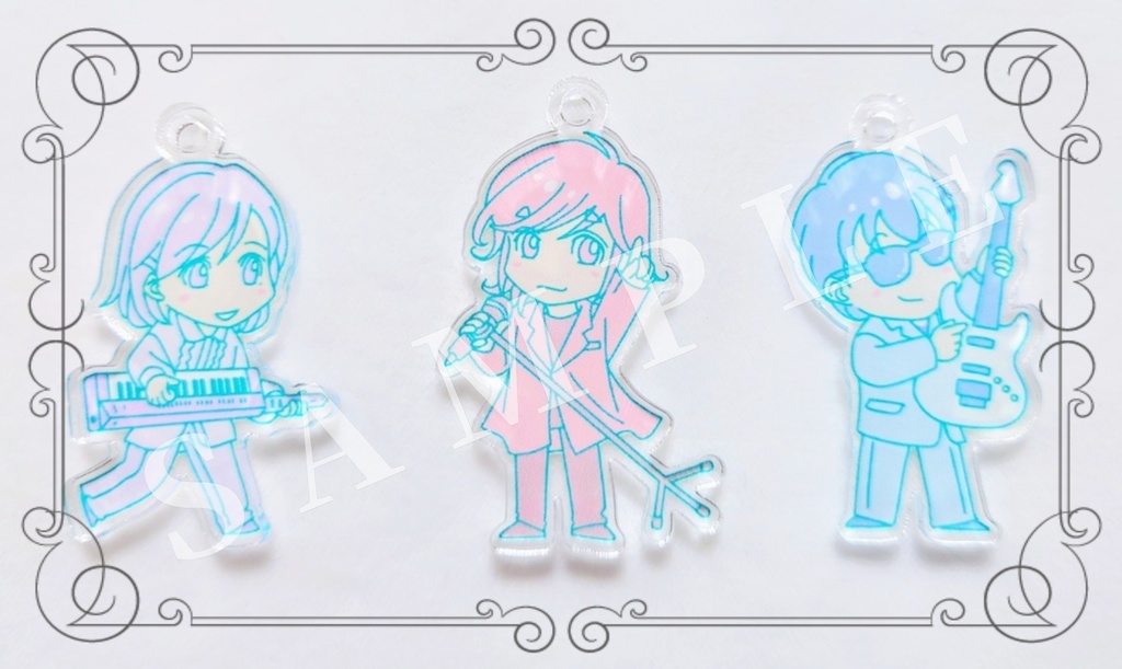 【予約受付】ちびアクリルキーホルダー・LIVE(3種セット)