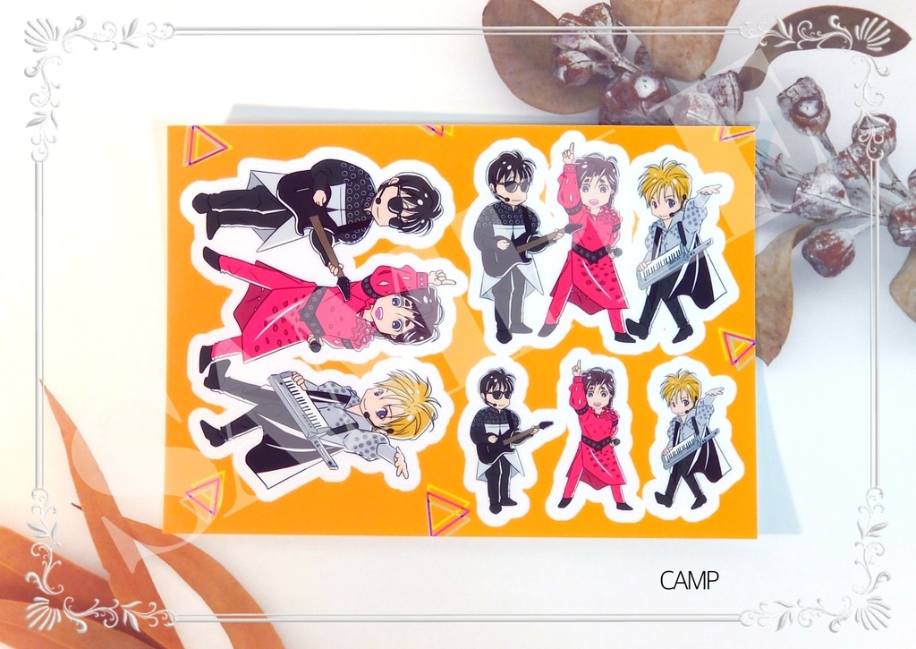 3人組ステッカー