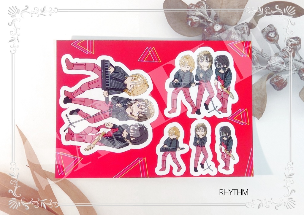 3人組ステッカー