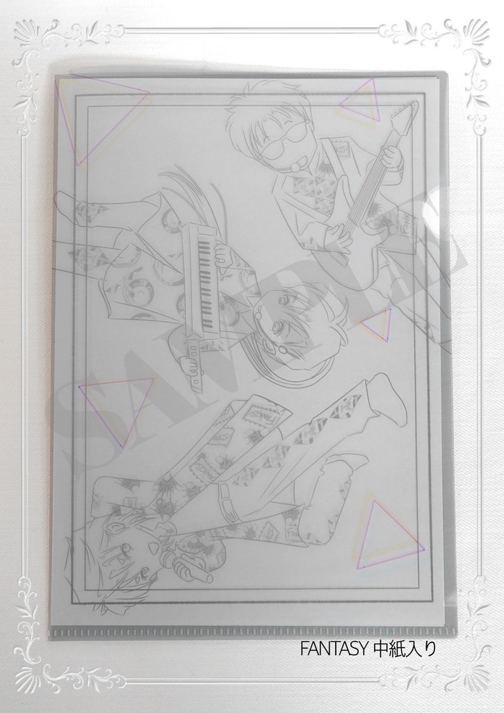 3人組ミニクリアファイル