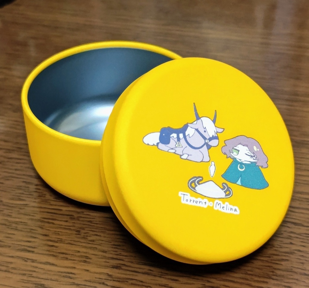 トレとメリ ミニ缶小物入れとステッカーセット