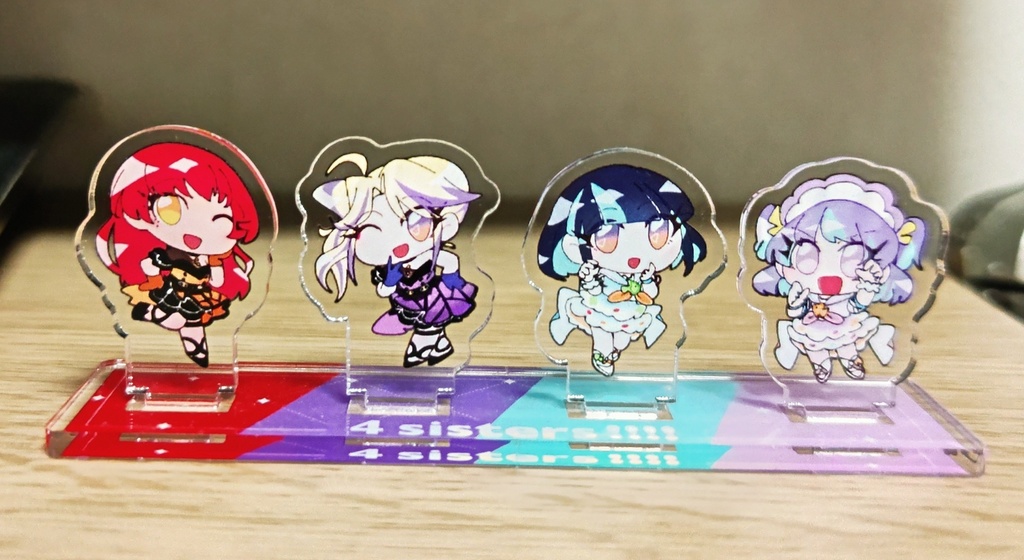 4姉妹ミニアクリルジオラマ