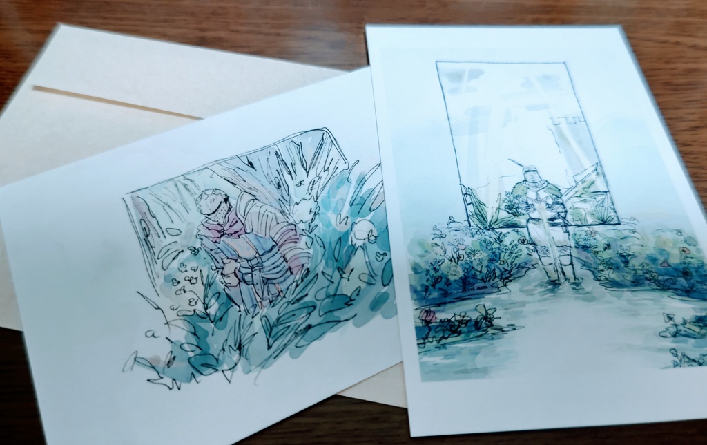 不死人&ソラールさん ポストカードセット