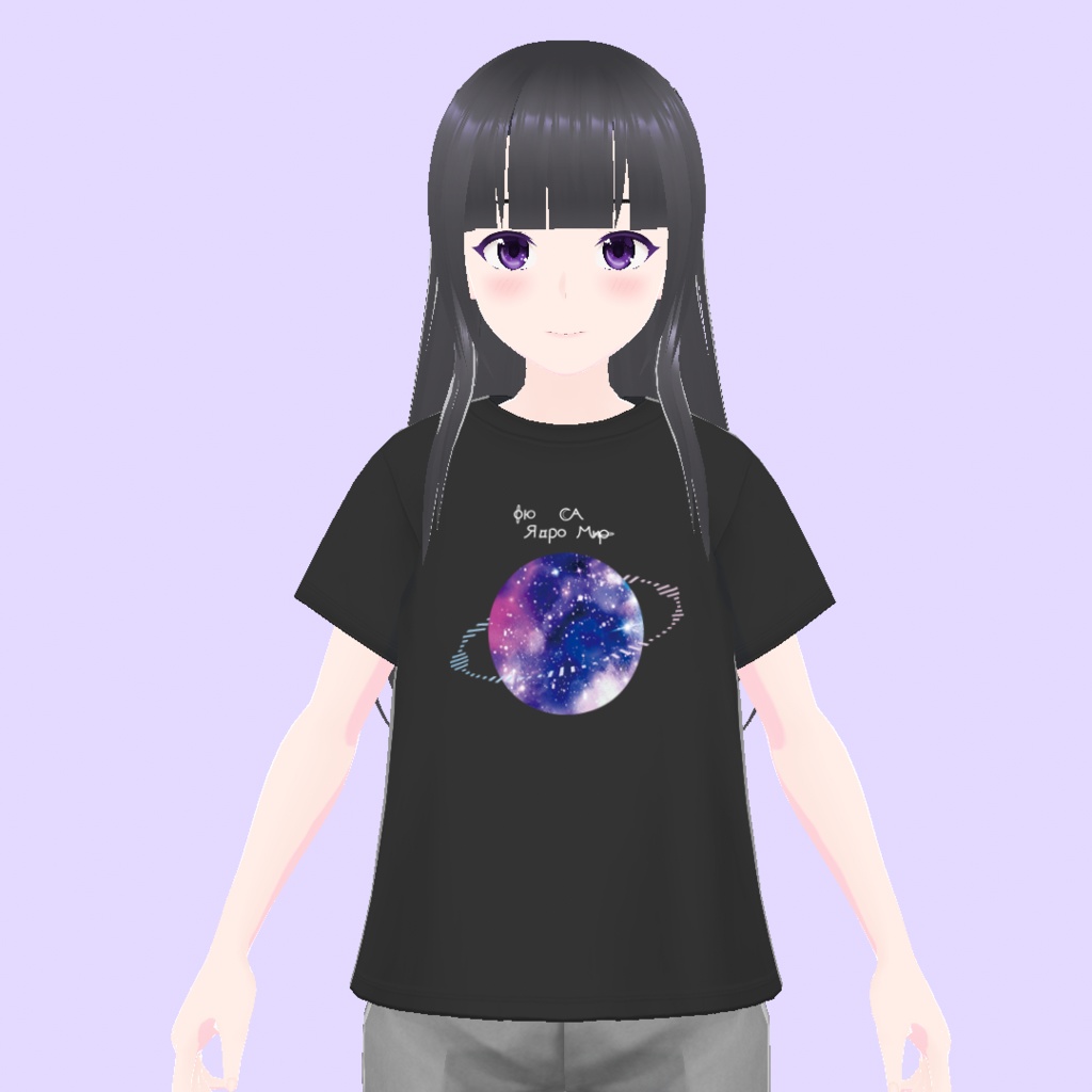【Vroid衣装】フィドロサミルライブTシャツ