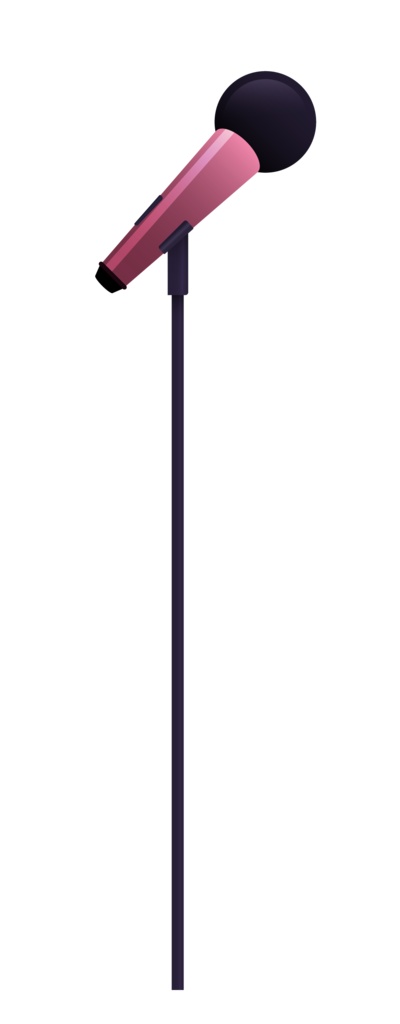 【無料】シンプルスタンドマイク【4色入り】