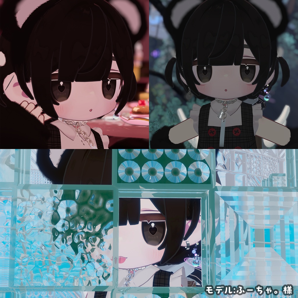 【キプフェル用】病みアイセット【目元のクマ&アイテクスチャ】