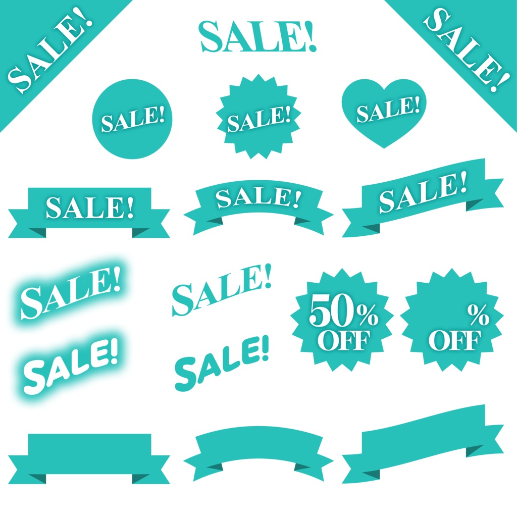 【無料】セールアイコン素材