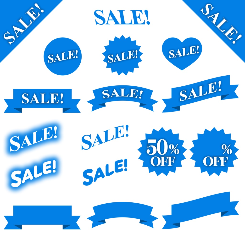 【無料】セールアイコン素材