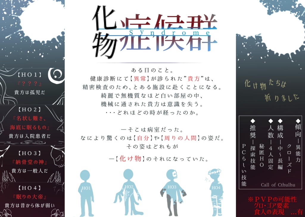 【異能力】化物症候群【秘匿HO】