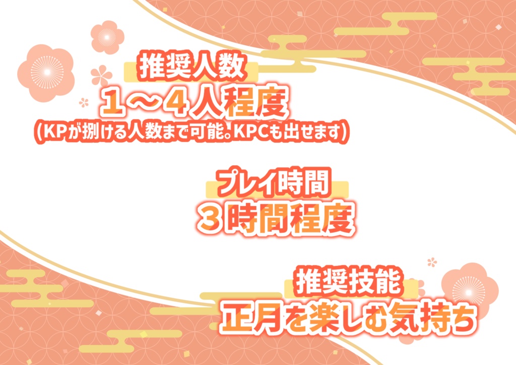 【CoC6版】初詣するまで帰れないってマジ!?~福袋で大混乱編~【茶番】