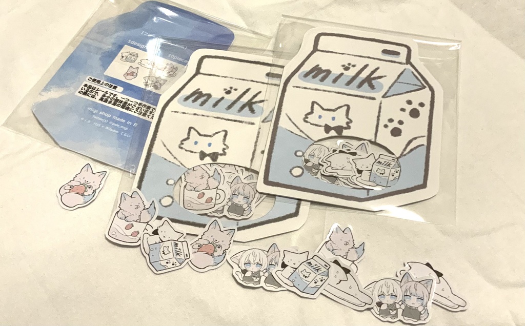 フレークシール【 milk 】【きょうりゅう】