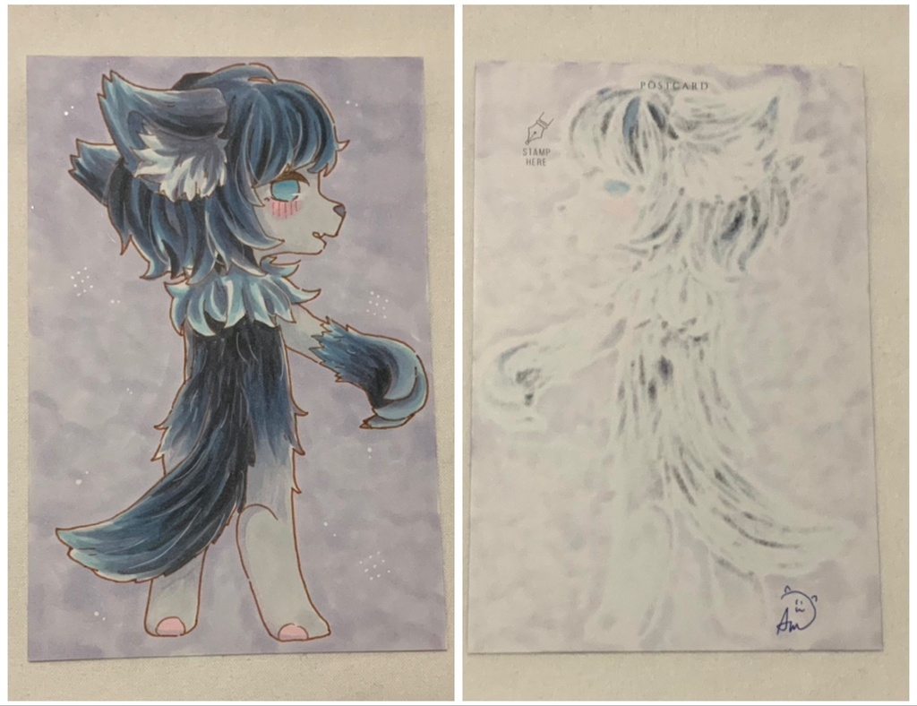 ハガキ原画 デフォルメ