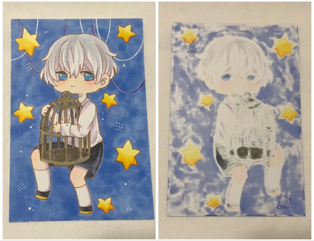 ハガキ原画 デフォルメ