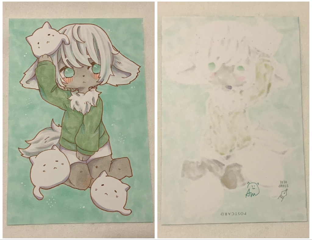 ハガキ原画 デフォルメ