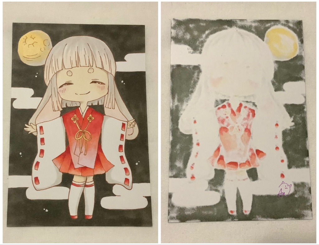 ハガキ原画 デフォルメ