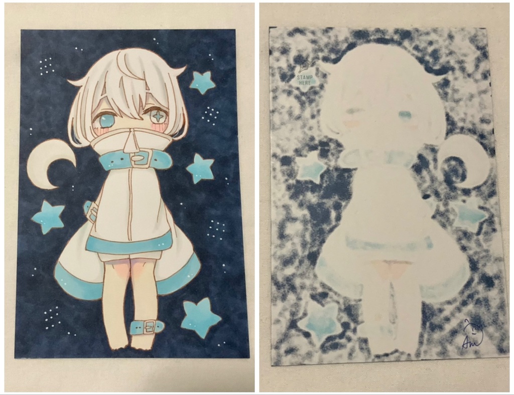 ハガキ原画 デフォルメ