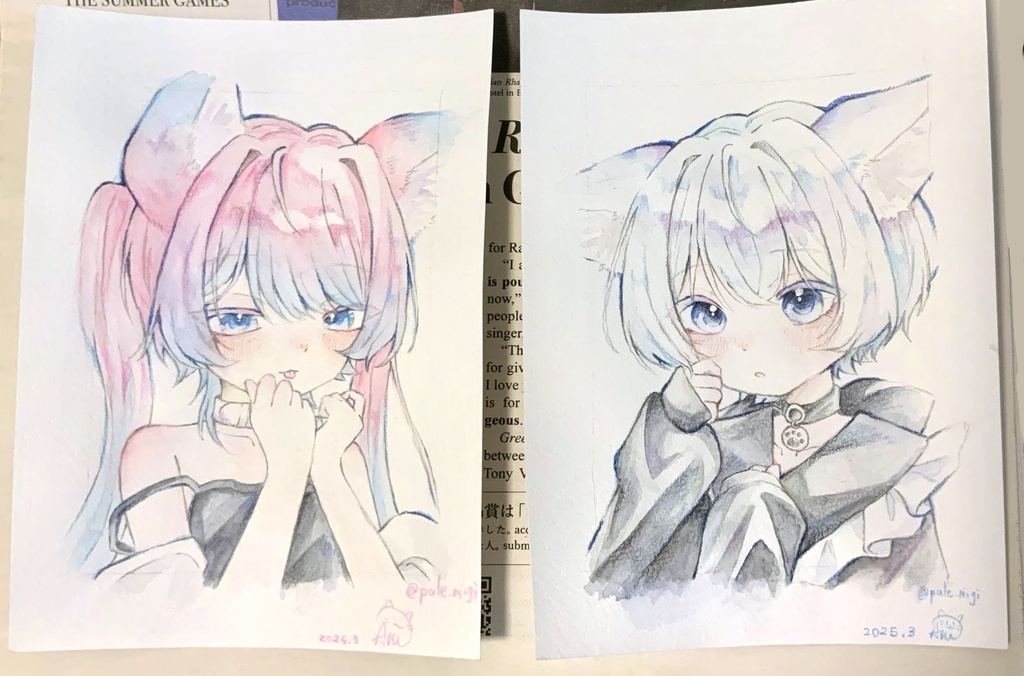 水彩原画　B6サイズ