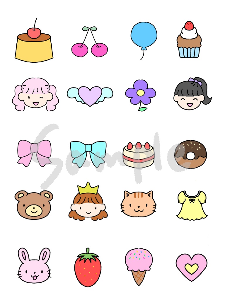 ごほうびシール（女の子向け）