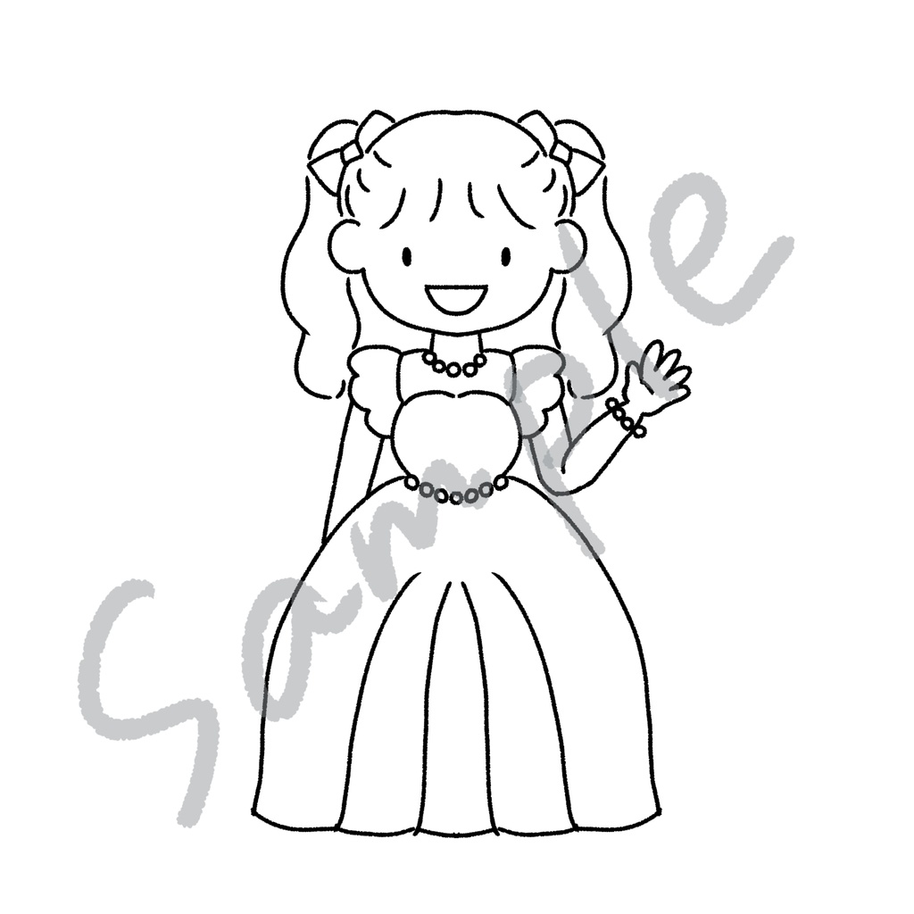 プリンセスぬりえセット