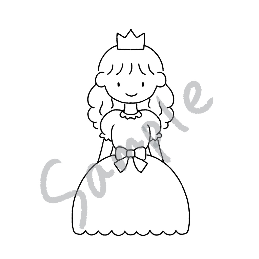 プリンセスぬりえセット