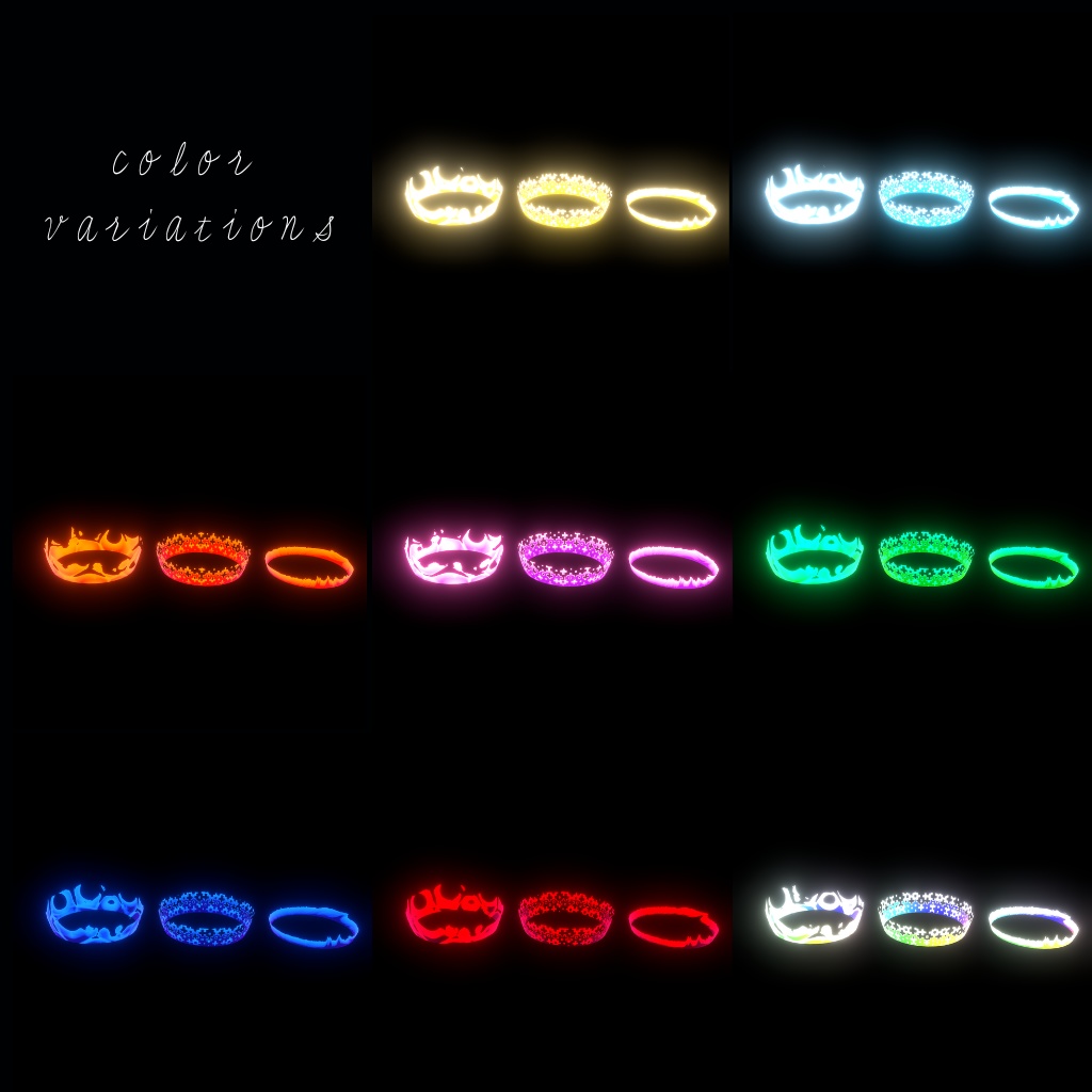 Flare halo 3types set