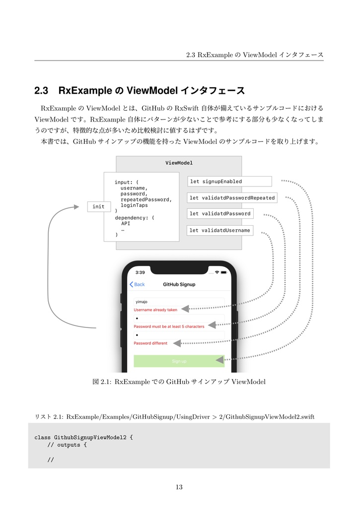 RxSwift研究読本3 ViewModel設計パターン入門